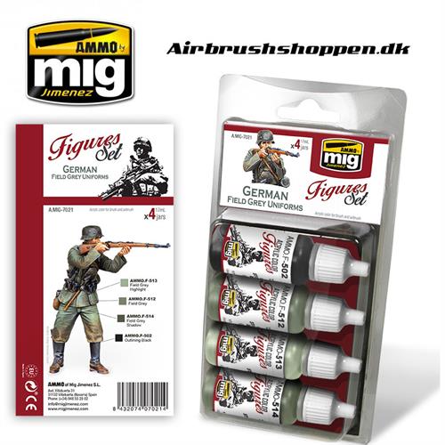 AMIG 7021 German field grey uniforms  4x17ml